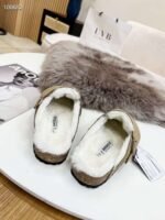 birkenstock original wool slippers imported mercerized cowhide suede upper - Image 13