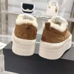 Chanel original suede lettering casual lady shoes - Image 5