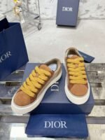 Dior original casual shoes diamond pattern canvas inlay - Image 23