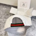 gucci embroidered baseball cap black and white khaki - Image 10
