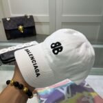 Balenciaga embroidered baseball cap Black White Gray - Image 11