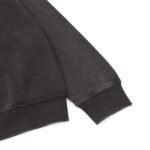 balenciaga washed lettered printed crew-neck hoodie - Image 5