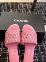 Chanel slippers Lazy slippers Black white Beige pink - Image 32
