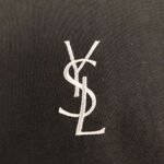 Saint Laurent original round neck short sleeve YSL embroidery logo - Image 6