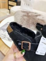 birkenstock original wool slippers imported mercerized cowhide suede upper - Image 22