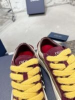 Dior original casual shoes diamond pattern canvas inlay - Image 15