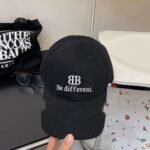 Original Balenciaga baseball cap black and white