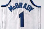 Tracy McGrady of the Orlando Magic in the NBA wears the No. 1 Dark Star embroidered ball jersey - Image 7