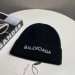 Balenciaga original classic embroidered monogram knit hat