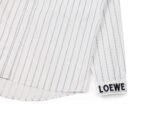 loewe new embroidered logo smudged gray striped embroidered shirt - Image 6