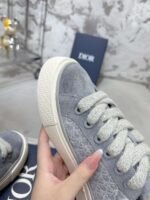 Dior original casual shoes diamond pattern canvas inlay - Image 7