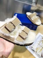 birkenstock original wool slippers imported mercerized cowhide suede upper - Image 26