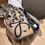 Loewe handwritten logo double-sided graffiti scarf - Image 8