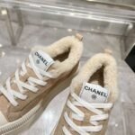 Chanel original suede lettering casual lady shoes - Image 13