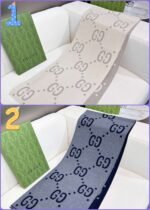 GUCCI Wool & Silk Scarf (Premium Version) Size: 35x180cm