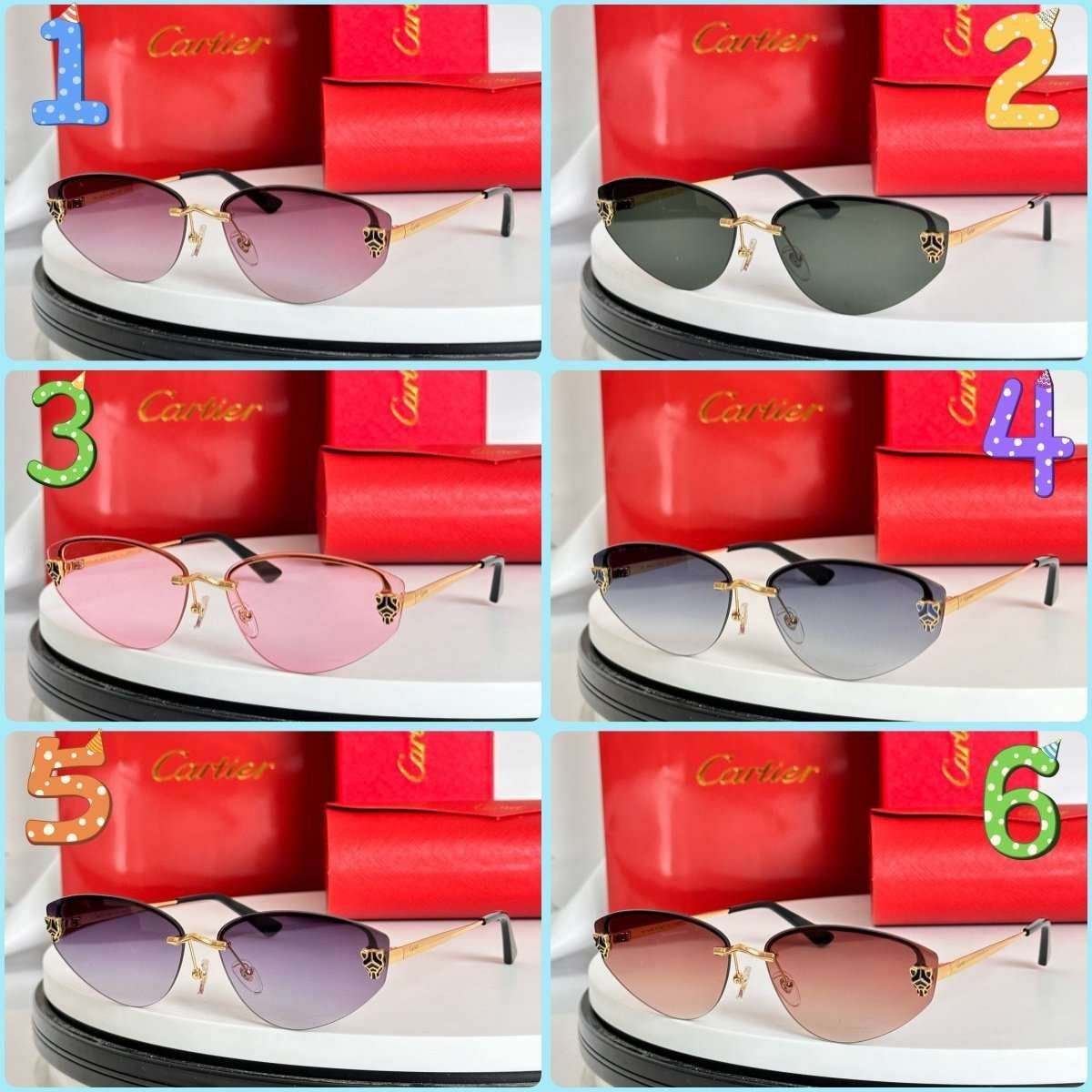 529595.jpg Cartier Sunglasses Premium Edition Size: 65-15-140 - Image 1