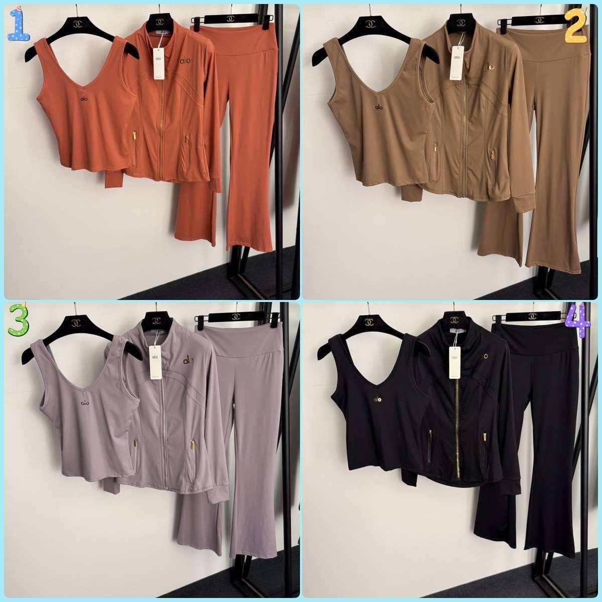 562161-1.jpg Alo new yoga and workout three-piece set - Image 1