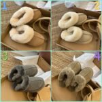 UGG Winter new casual classic plush slippers made of cowhide and wool