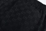Gucci 1:1 SET black Monoprint short-sleeved shirt and shorts set - Image 16