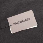 Balenciaga washed holes letter printed round neck hoodie - Image 7