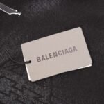 balenciaga washed lettered printed crew-neck hoodie - Image 7