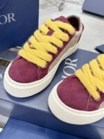 Dior original casual shoes diamond pattern canvas inlay - Image 17