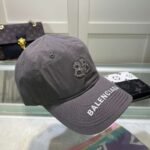 Balenciaga embroidered baseball cap Black White Gray - Image 20