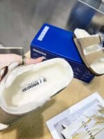 birkenstock original wool slippers imported mercerized cowhide suede upper - Image 27