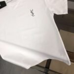 Saint Laurent original round neck short sleeve YSL embroidery logo - Image 13