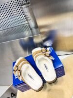 birkenstock original wool slippers imported mercerized cowhide suede upper - Image 34