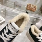 Chanel original suede lettering casual lady shoes - Image 20