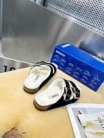 birkenstock original wool slippers imported mercerized cowhide suede upper - Image 8