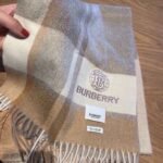 Burberry water ripple Original embroidery cashmere scarf - Image 6
