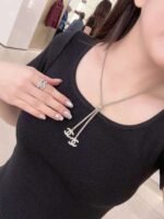 Chanel diamond full woven necklace - Image 7