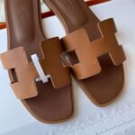 Hermès Oasis Epsom leather H sandals 1:1 material premium version 35-42 - Image 4