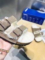 birkenstock original wool slippers imported mercerized cowhide suede upper - Image 18