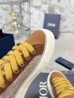 Dior original casual shoes diamond pattern canvas inlay - Image 27