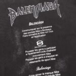 balenciaga washed lettered printed crew-neck hoodie - Image 8