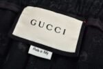 Gucci 1:1 SET black Monoprint short-sleeved shirt and shorts set - Image 17