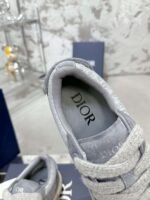 Dior original casual shoes diamond pattern canvas inlay - Image 9