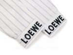 loewe new embroidered logo smudged gray striped embroidered shirt - Image 8