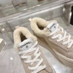 Chanel original suede lettering casual lady shoes - Image 27
