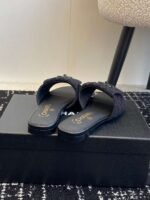 Chanel slippers Lazy slippers Black white Beige pink - Image 26