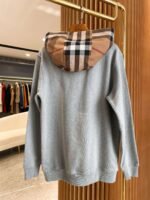 Burberry plaid cotton blend hoodie - Image 8