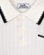 Hermes men’s autumn and winter knitted lapel wool sweater - Image 8