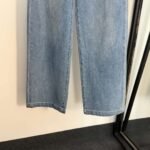 Loro Piana high-waisted slim-fit versatile denim trousers with embroidered leather logo High-quality clothing - Image 16
