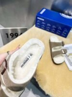 birkenstock original wool slippers imported mercerized cowhide suede upper - Image 19