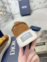 Dior original casual shoes diamond pattern canvas inlay - Image 26