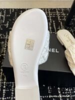 Chanel slippers Lazy slippers Black white Beige pink - Image 10