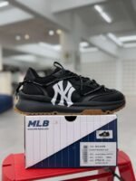MLB chunky runner Running shoes black raw rubber strap - Image 9